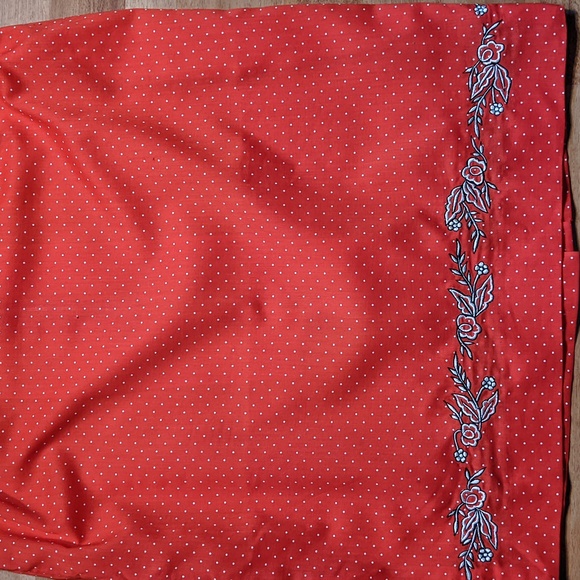 Vintage red with white polka dot handmade skirt - Picture 3 of 10
